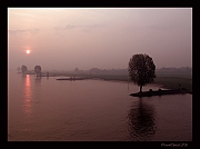 Zonsopgang boven de lek